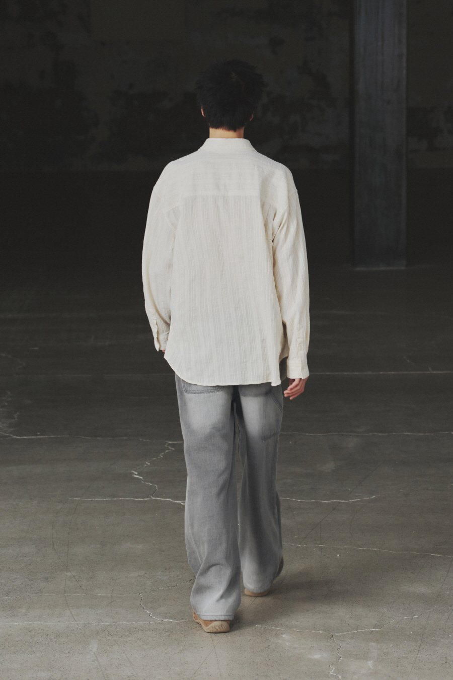 [INSILENCE] TEXTURED BOHEMIAN SHIRTS /追跡付 INSILENCE